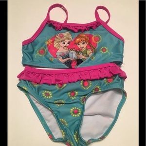 Disney FROZEN Elsa Anna SWIM Suit 2 PC Bikini